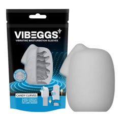 VIBEGGS Candy Curves - œuf vibrant masturbateur (blanc)