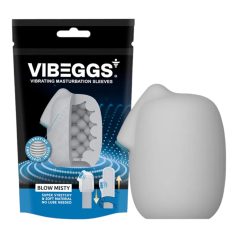 VIBEGGS Blow Misty - œuf vibrant masturbateur (blanc)