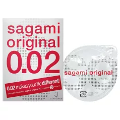 Sagami Original 0,02 - préservatif fin 55mm - boîte de 3