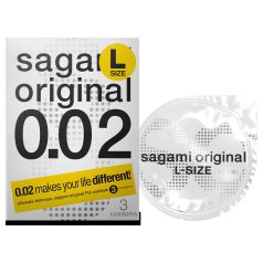 Sagami Original 0,02 L - préservatif - 58mm (3 pièces)