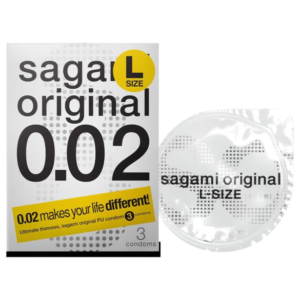 Sagami Original 0,02 L - préservatif - 58mm (3 pièces)
