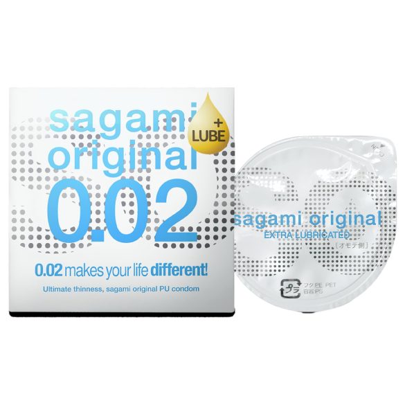 Sagami Original 0,02 - préservatif extra lubrifié - 55mm (1 pièce)