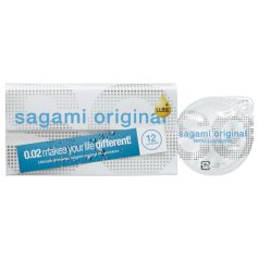   Sagami Original 0.02 - préservatif ultra-lubrifié - 55mm (12 pcs)