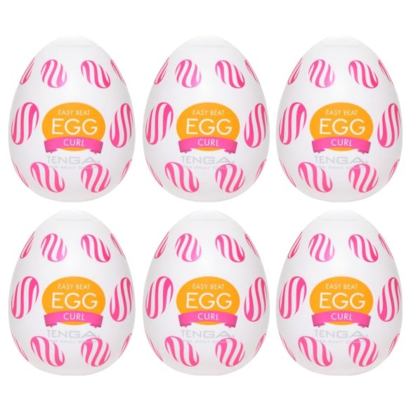 TENGA Egg Curl - masturbateur œuf (6 pièces)