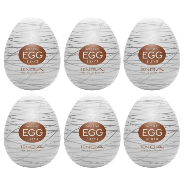 TENGA Egg Silky II - Œufs masturbateurs (6 pièces)