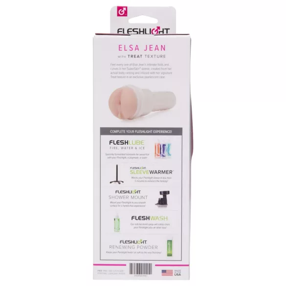 Fleshlight Elsa Jean Treat - fesse masturbatrice ultraréaliste (couleur chair)