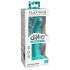 Dillio Curieux Cinq - godemichet silicone (15cm) - turquoise