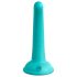 Dillio Curieux Cinq - godemichet silicone (15cm) - turquoise