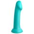Dillio Grand Héros - dildo ventouse (17cm) - turquoise
