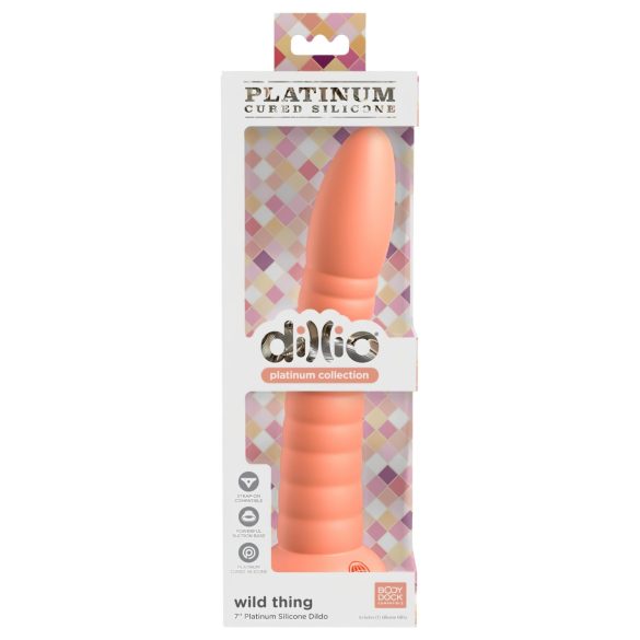 Dillio Wild Thing - gode courbé (19 cm) - orange