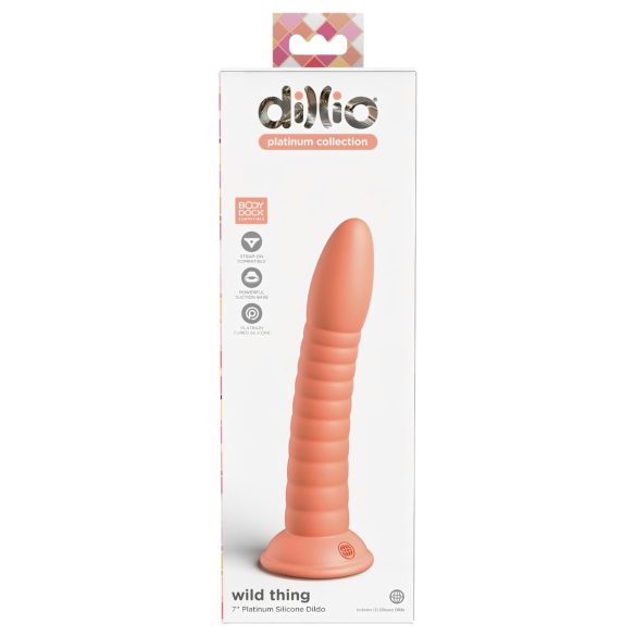 Dillio Wild Thing - gode courbé (19 cm) - orange