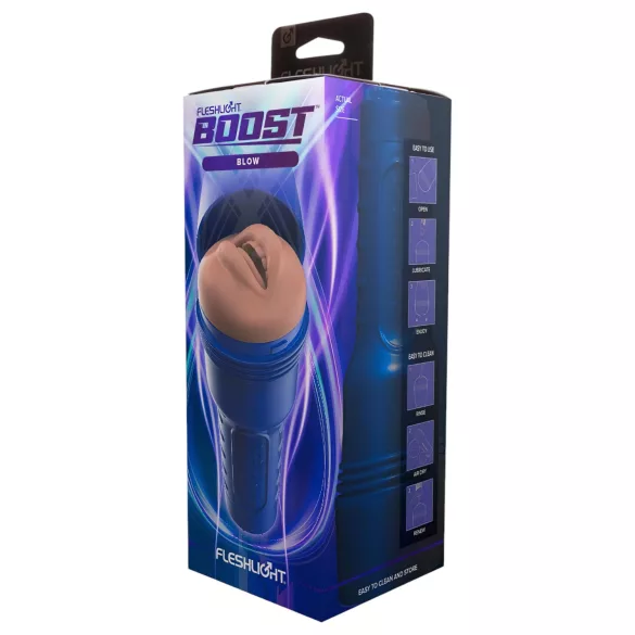 Fleshlight Boost Blow - masturbateur bouche réaliste - couleur chair