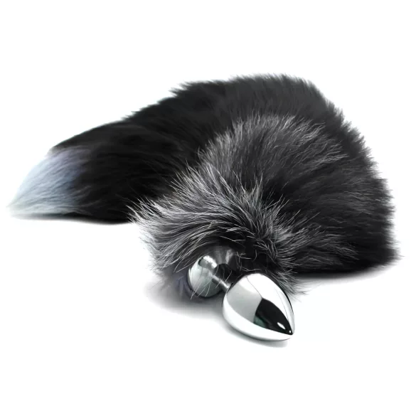 Alive Anal Pleasure - plug anal moyen avec queue de renard (argent)