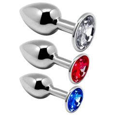 Alive Anal Pleasure - set de plugs anaux métal argenté