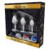 Alive Anal Pleasure - set de plugs anaux métal argenté