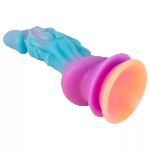 Beasty Cocks - godemichet extraterrestre en silicone (bleu-orange)