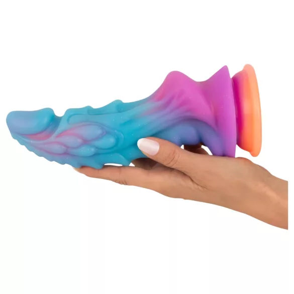 Beasty Cocks - godemichet extraterrestre en silicone (bleu-orange)