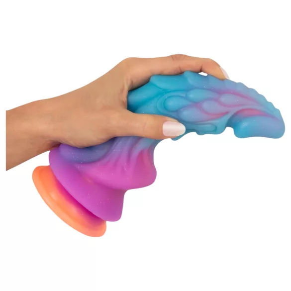 Beasty Cocks - godemichet extraterrestre en silicone (bleu-orange)