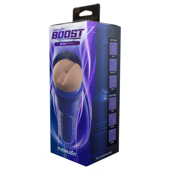 Fleshlight Boost Blast - masturbateur réaliste anus - couleur chair