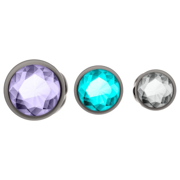 Anos - plug anal métal - coffret de 3 pièces