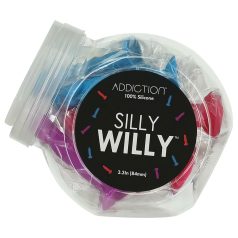 Silly Willy - Dildo silicone ventouse - 12 pcs (couleur)