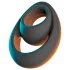 Erecto - Anneau pénis et testicules - silicone noir