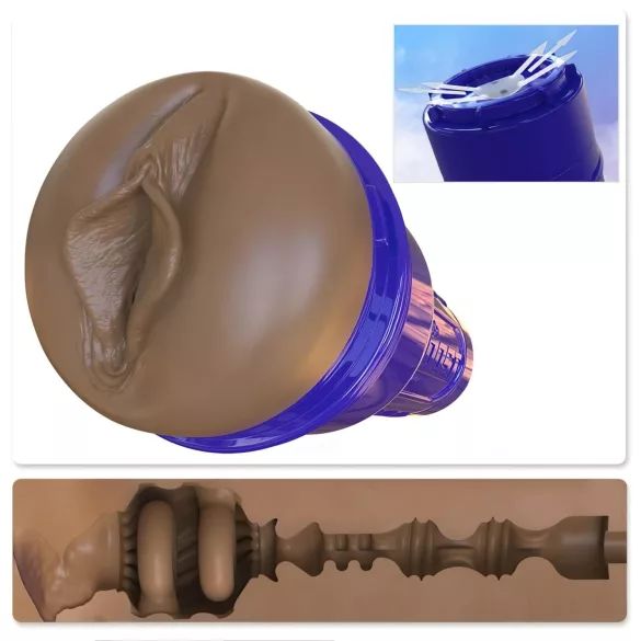 Fleshlight Boost Bang - masturbateur vagin réaliste - couleur marron