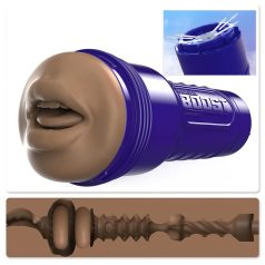 Fleshlight Boost Blow - bouche réaliste masturbateur (brun)