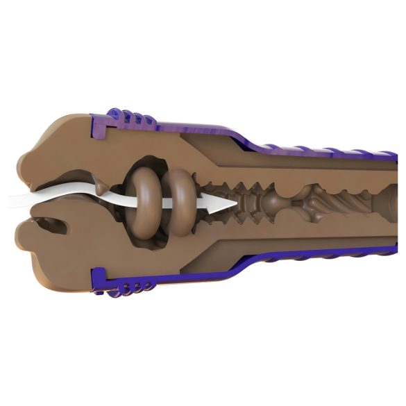 Fleshlight Boost Blow - bouche réaliste masturbateur (brun)