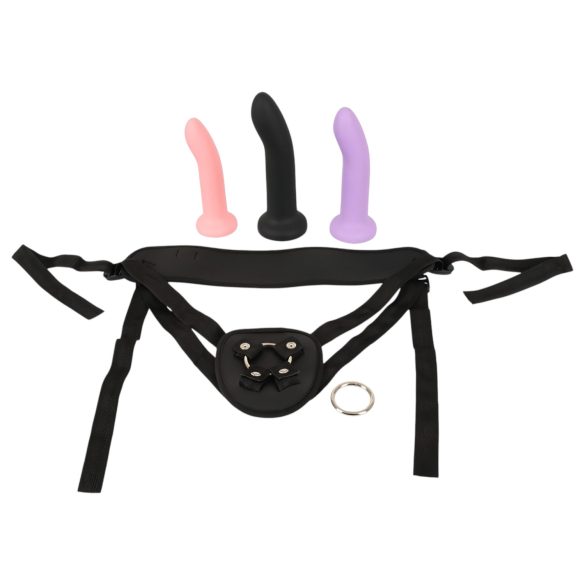 You2Toys - set de gode noir à harnais