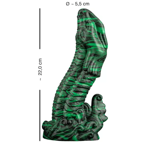 Beasty Cocks - gode pénis lézard réaliste - silicone vert noir