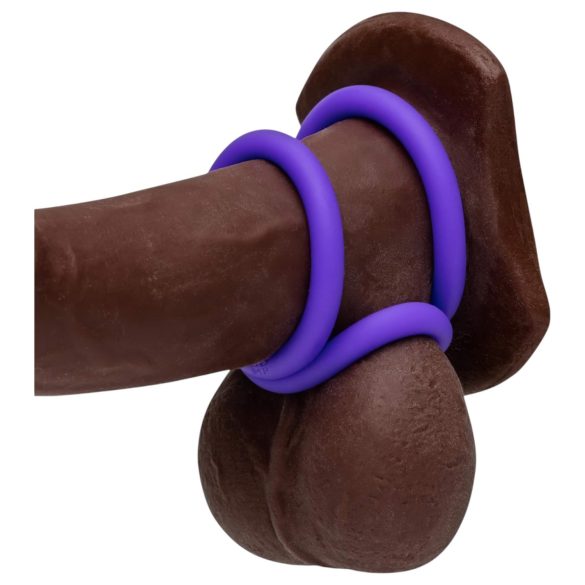 ROMP Remix Trio - set de 3 anneaux péniens - silicone violet