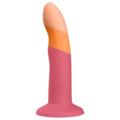 ROMP Dizi - dildo en silicone flexible (rose-orange)