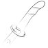 ROMP Dizi - dildo en silicone flexible (rose-orange)