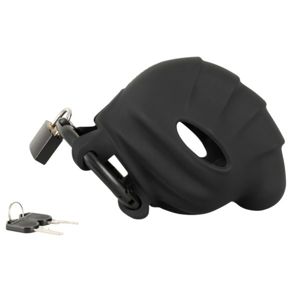 Cage à pénis et scrotum Black Velvet (noir)