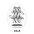 Tenga Œuf Gear Plus - Masturbateur (6 pièces)