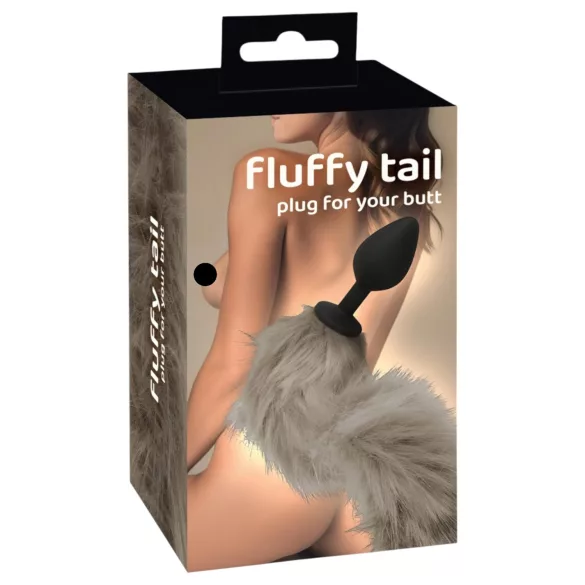 You2Toys - plug anal en silicone avec queue - gris