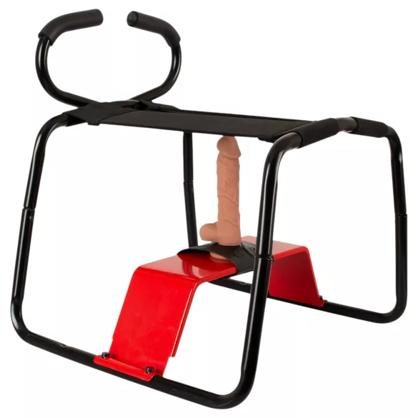 THE BANGER - Tabouret sexuel ultime avec godemichet réaliste (noir)