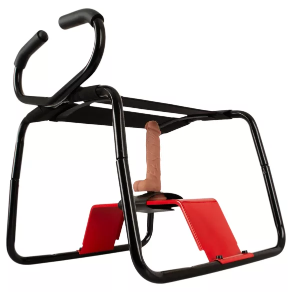 THE BANGER - Tabouret sexuel ultime avec godemichet réaliste (noir)