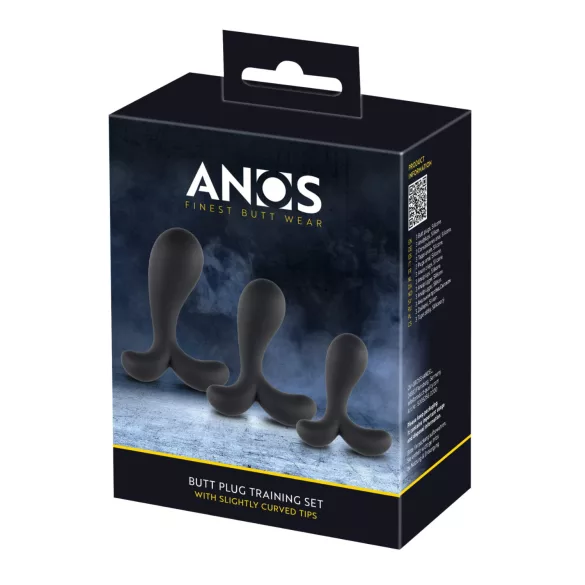 ANOS - set de plugs anaux d’entraînement - silicone noir