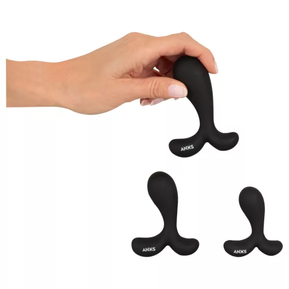 ANOS - set de plugs anaux d’entraînement - silicone noir