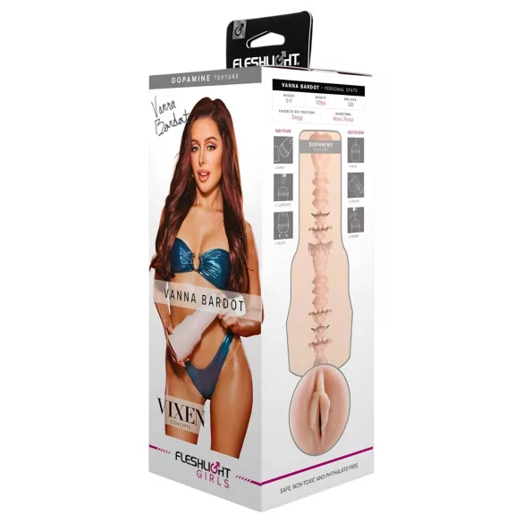 Fleshlight Vanna Bardot - vagin réaliste - couleur chair