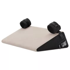   Liberator Bondage - coussin de positionnement sexuel en forme de coin avec attaches (blanc)
