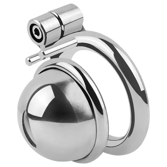 Fetish Collection - mini cage à pénis avec 3 anneaux testiculaires interchangeables (argent)