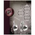Fetish Collection - mini cage à pénis avec 3 anneaux testiculaires interchangeables (argent)