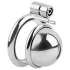 Fetish Collection - mini cage à pénis avec 3 anneaux testiculaires interchangeables (argent)