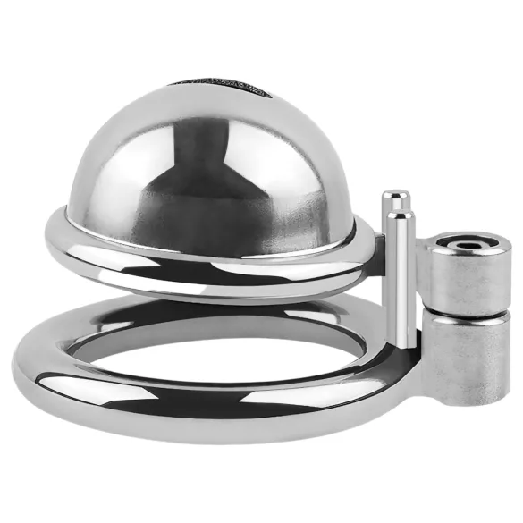 Fetish Collection - mini cage à pénis avec 3 anneaux testiculaires interchangeables (argent)