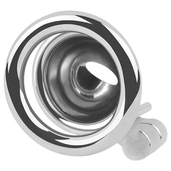 Fetish Collection - mini cage à pénis avec 3 anneaux testiculaires interchangeables (argent)