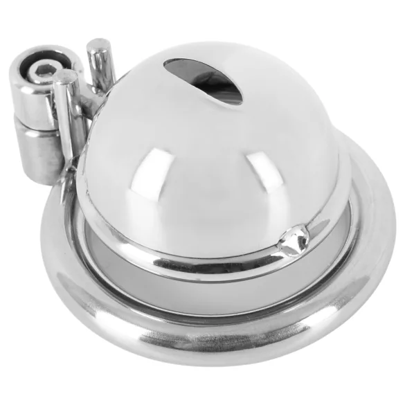 Fetish Collection - mini cage à pénis avec 3 anneaux testiculaires interchangeables (argent)