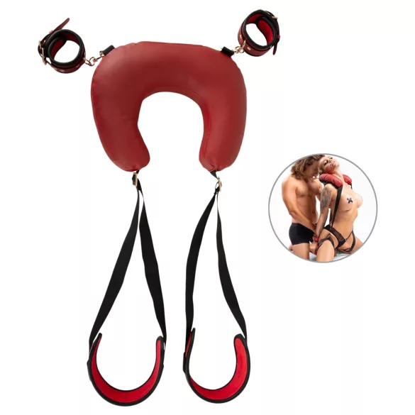 Bad Kitty - coussin de nuque avec support de cuisse (noir)